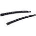 2Pcs Black Rhinestone Barrettes Crystal Diamond Bobby Pin Shiny Hair Pin  Hairpin  Sparkly Hair Decoration for Women Clip Bangs Metal Hair Clip Hair Pins