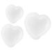 Cabilock 3pcs Peach Heart Silicone Mold Molds for Candles Molds for Resin Stencils for Crafts Heart Shape Silicone Resin Heart Chocolate Heart Baking Silicone DIY Mold Decoration Mold White 7.4x6.8cm White
