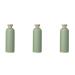 Fomiyes squeezing bottle with a hinged lid 400 ml empty refillable lotion bottle lottery bottle travel bottle for shampoo flushing cleaning solutions green 3 pieces green 19.1x6cm