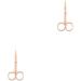 IOIUSKKU 2 Set of Nail Cuticle Nippers Stainless Steel Scissors Electroplating Convenient Trimming Tool Nose Hair Tweezer Plated Rose Gold Plated Rose Gold 2Set - Buy Online on GoSupps.com