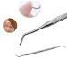DNHCLL Stainless Steel Armor Remover Paronychia Cuticle Pedicure Double Head Nail Groove Scoop Tick Orthodontic Nail Toenail Toenail Pick Tool  Remove Dirt From Your Nails