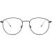 Stylish Retro Round Blue Light Blocking Reading Glasses - Metal Wire Frame +200 Black-Gold | Anti Glare Eyeglasses for Comfortable Viewing - Buy Online on GoSupps.com