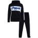 Quad Seven Boys' Sweatsuit Set - 2-Piece Active Fleece Hoodie Sweatshirt and Joggers Sweatpants for Boys (Sizes: 4-14) Blue Drippin 10-12