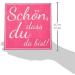 Heku 30243-126: 100 Pink 3-Ply Napkins - Nice That You Are Here 33x33cm - Perfect for Any Occasion International Shipping Available - Buy Online on GoSupps.com