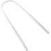 Silver tongue scraper for adults stainless steel tongue cleaner reduced bad breath mouth management tool for men and women tongue cleaners