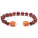 Baltic Amber Necklace and Bracelet Set - Genuine Natural Amber from Baltic Region (13in. and 5.5in.) - Buy Online on GoSupps.com