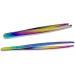 Exeton - Eyebrow Tweezers Hair Removal Tool Hair Plucker Stainless Steel Non Slip Handle Multi Coluor - Buy Online on GoSupps.com