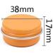 empty jars with lids cosmetic jar B0CL9KV58748 PC 10ml Blue Empty Round Aluminium Tins with Screw Lids Storage Jars Cosmetics Containers Pots with 6 Spatula (Color : Gold Size : 15ml) (Color : Oranj - Buy Online on GoSupps.com