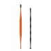 Portable Ear Cleaner Stainless Steel Ear Spoon Set Stainless Steel Ear Wax Remover Reusable Stainless Steel Ear Wax Remover Set Ear Wax Easily Removed Ideal for Personal and Home Use(Orange-2pcs)