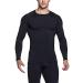 TSLA 1 or 2 Pack Men's Thermal Long Sleeve Compression Shirts, Athletic Base Layer Top, Winter Gear Running T-Shirt Heatlock Round Neck Black Medium