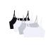 Fruit of the Loom Women's Spaghetti Strap Cotton Pullover Sports Bra Value Pack 36 Black/White/White/Heather Grey 4-pack