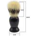 Men's Acrylic Shaving Brush & Holder - Lightweight Portable Compact Barber Shop Essentials - Buy Online on GoSupps.com