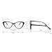 Fuqinqingoz Anti-Blue Light Cat-Eye Reading Glasses for Women | HD Computer Readers | +200 White - Buy Online on GoSupps.com