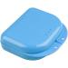 Portable Blue Denture Retainer Box Dental Tray Container for Mouth Guard, Braces - Self-Cultivation Part Dental Splint - Buy Online on GoSupps.com