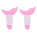 2pcs Eye Makeup Aid Professional Eyeliner Template Mascara Baffle Eyeliner Tool Tool Assistant Shaper Beauty Eyeliner Eyebrow Pink Size