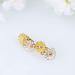 LEORX Wedding Hair Clip Yellow Crystal Daisy Barrette for Women Girls - Buy Online on GoSupps.com