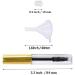20 Pcs 4ml Transparent Reusable Empty Bottle Tube Container for Eyelash Growth Oil/Mascara - Makeup Vials with Funnels (Gold) - Buy Online on GoSupps.com