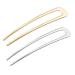 Aeyistry Metal U Shaped Hair Pin Set - Gold & Silver Hair Comb Updo Chignon Accessories for Women & Girls - Buy Online on GoSupps.com