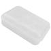 GLEAVI Box Pressure-proof Egg Carton Refrigerator Fridge Plastic Serving Tray Transparent Egg Tray Egg Rack White 24X14CM
