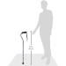DMI Purple Flower Walking Cane for Men and Women - Lightweight, Adjustable, FSA HSA Eligible - Supports 250 lbs - Ergonomic Soft Foam Grip - Buy Online on GoSupps.com