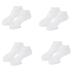 AMIUHOUN 4 Pairs Moisturising Anti-Tear Silicone Socks for the Whole Foot Foot Protection Against Heel Drying Beach Socks White Easy to Use