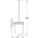GROHE Essentials 3-in-1 WC Set - Chrome Glass & Metal Bath Accessories | Round & White - International Shipping Available - Buy Online on GoSupps.com