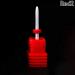 3/32" Medium Flame Cuspidal Nail Art Drill Bit Polish Tool Ceramic Mounted Grinding Stone Head Electric Manicure Cutter - (Color: RD2)