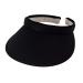TopHeadwear Sports Cotton Twill Clip-On Visor 3.5 Inch Wide Brim Black