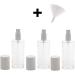 Clear Glass Atomizer Bottle 100ml with Cap & Funnel | Empty Kosmetex Bottle Set - 3 Pieces - Buy Online on GoSupps.com