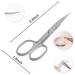 Glamsa Multipurpose Cuticle Scissors Eyebrow Scissors Stainless Steel Curved Blade Manicure Pedicure Beauty Grooming for Nail Eyelash & Dry Skin - Buy Online on GoSupps.com