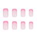 RikView French Acrylic Press on Nails - Medium Length Square Fake Nails in Nude Pink - Buy Online on GoSupps.com