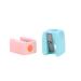 Minkissy 2pcs Eyebrow Pen Sharpener Mini Plastic Eyeliner Pencil Sharpener Eye Makeup Compact Sharpener Tool for Women Girls (Random Color)