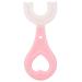Washable U-Shape Kids Toothbrush: Silicone Ergonomic Head Massaging Safe Whole Mouth Toothbrush for Kids
