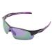 POLARS DESIGN Outdoor Sports Polarized wrap around Cycling Sunglasses for Men & Women TR90 Frame UV Protection for fishing Shiny Black/Purple Mirror 0.0 x