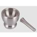SHAOHUASC Brushed Stainless Steel Mortar and Pestle Pill Crusher Spice Grinder Herb Bowl Pesto Powder Grinder Compatible with Crushing Grinding with Anti Slip Base - Buy Online on GoSupps.com