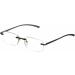 Silac Black Metal 7097 Men's Reading Glasses - Lightweight Durable +2.25 Rectangular Style - Buy Online on GoSupps.com