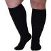 3XL Wide Plus Size Calf Compression Socks 20-30 mmHg for Men and Women - Black XXX-Large 3XL - Buy Online on GoSupps.com