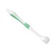 AD-BCRBgen 1 piece 3-page silicone toothbrush for complete tooth cleaning interchangeable brush head tooth lighting brush for adults (color: green) green