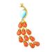 Pin Jewelry Gifts for Women Ladies Fashion Elegant Accessories Red Peacock Shaped Animal Brooch Luxury Wedding Banquet Brooch Accessories Brooches & Pins