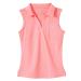 Willit Girls' Sleeveless Polo Shirts Golf Tennis Polo Lightweight Shirts Quick Dry Pink Large