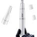 KouRy Multifunctional Portable Nose Hair Trimmer Detail Trimmer for Nose Ears and Eyebrows with Dual Sided Blade System for Precision