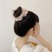 KDDOM 2 PCS Embroidery Tulle Flower Hair Scrunchie Set - Vintage Hair Loop for Girls and Women (Pink Blue) - Buy Online on GoSupps.com