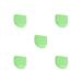 5 x artificial tooth cleaning case for daily use sealed small container dustproof mouth protection organizer jaw -friendly style 1 5 sets (style 1)