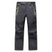 LANBAOSI Kids Boys Girls Waterproof Outdoor Hiking Pants Warm Fleece Lined Grey 8