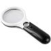 Glass with 3 LED Lights Hand-held 3X 45X Lens high Definition Illumination Magnifier Good Times - Buy Online on GoSupps.com