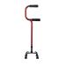Large Four-Legged Crutches for The Elderly Non-Slip Walking Stick Quadrangular Crutches Ascending and Retracting Crutches for The Elderly Getting Up Handrail Walker (Color : Red) Smooth Sailing