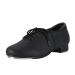 Linodes PU Leather Lace Up Tap Shoe Dance Shoes for Women and Men's Dance Shoes 9 Women/8 Men Black