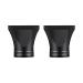 2Pcs Blow Dryer Attachment Black Professional Plastic Hair Dryer Diffuser Hair Dryer Attachment Dryer Nozzle Replacement Narrow Concentrator Blow Flat Hair DryingSpecial for Diameter 4.2cm to 4.6cm