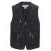 Flygo Men's Casual Multi Pockets Outdoor Work Utility Fishing Photo Journalist Vest Medium Black