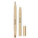 L.Y.L Pro Gold Retractable Lip Makeup Brushes Double-Ended Retractable Lip Brush Travel Lipstick Gloss Makeup Brush for Christmas Gifts